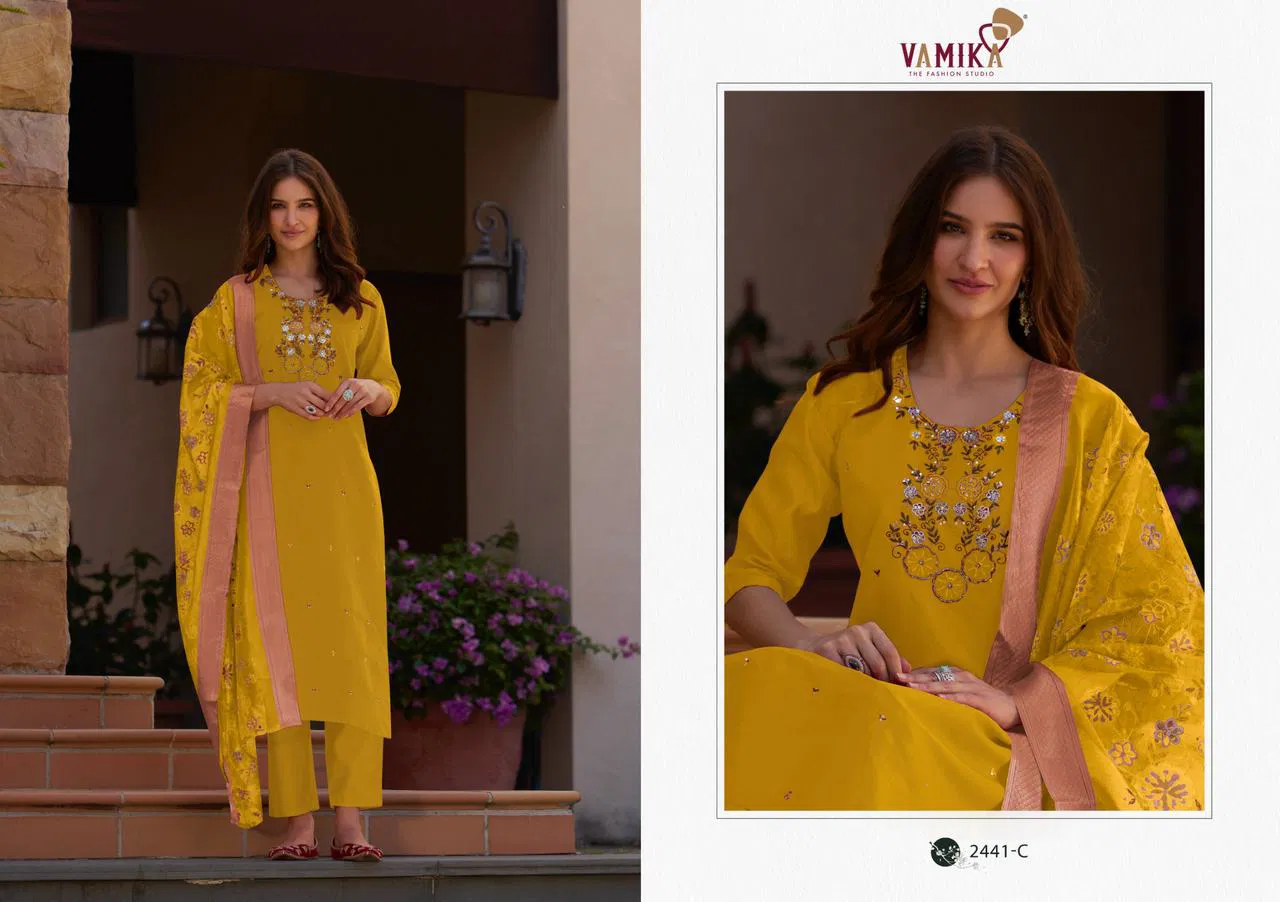 Jannat Vol 1 By Vamika Viscose Readymade Suits Exporters In India